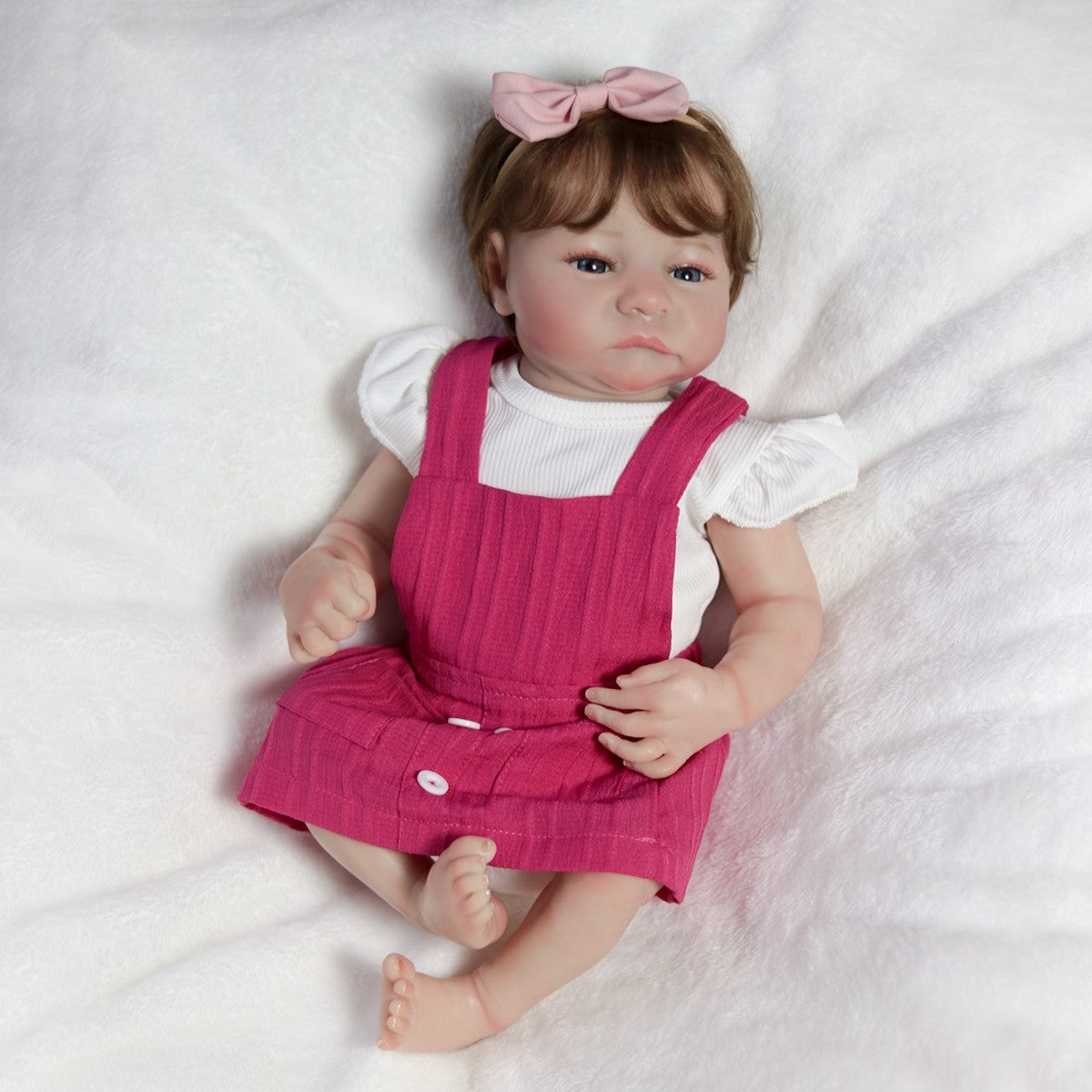 18" Reborn Dolls Twins Full Body Vinyl Silicone Lifelike Newborn Baby Boy Girl