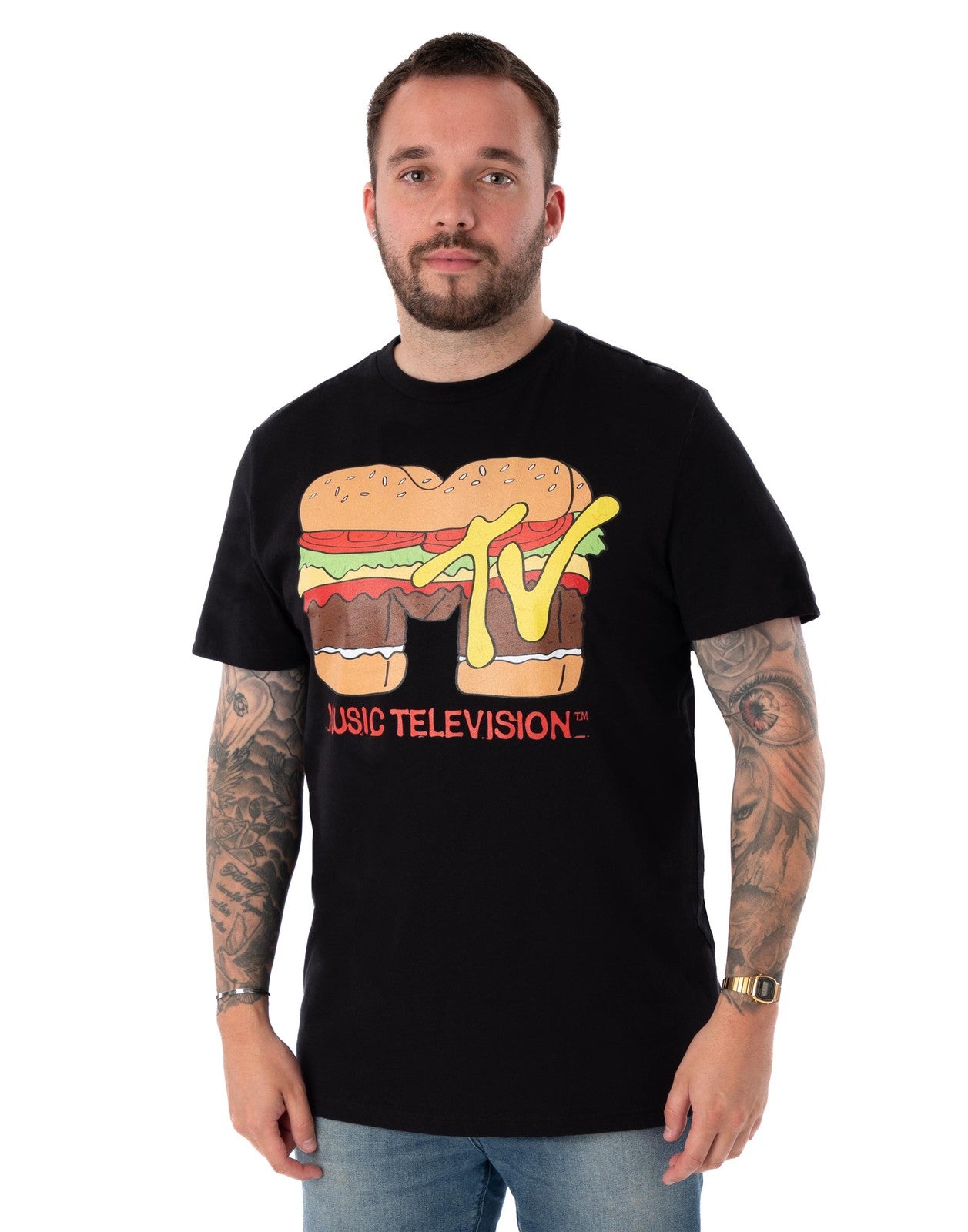 MTV Short Sleeved T-Shirt | Unisex Black | Official Merch
