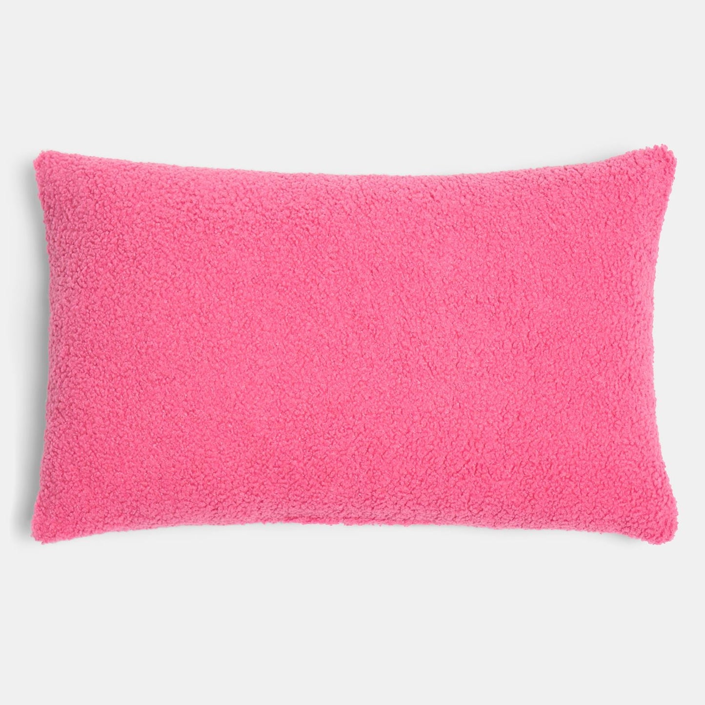 OHS Slogan Scatter Pillow Love You Bye Boucle Decor Filled Cushion Back Support