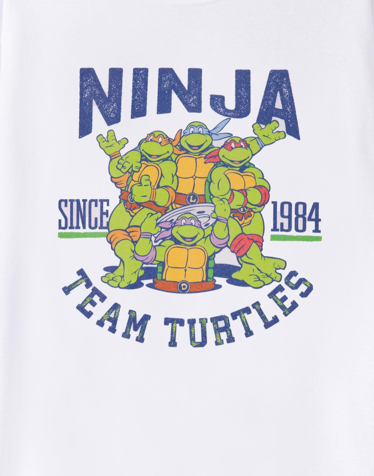 Teenage Mutant Ninja Turtles Short Sleeved T-Shirt | Mens White | Official Merch