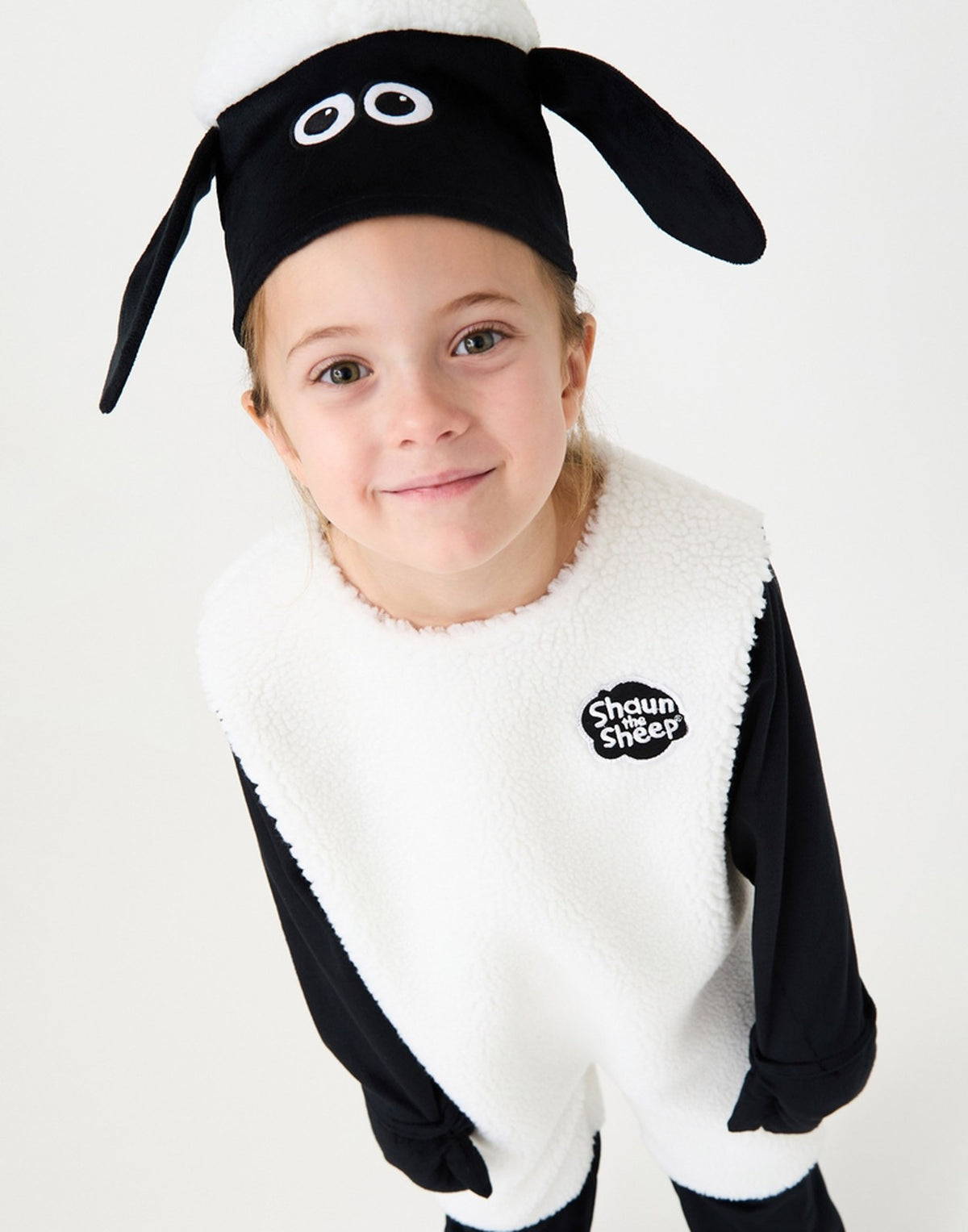 Shaun The Sheep 2 Piece Costume | Unisex Kids White | Official Merch