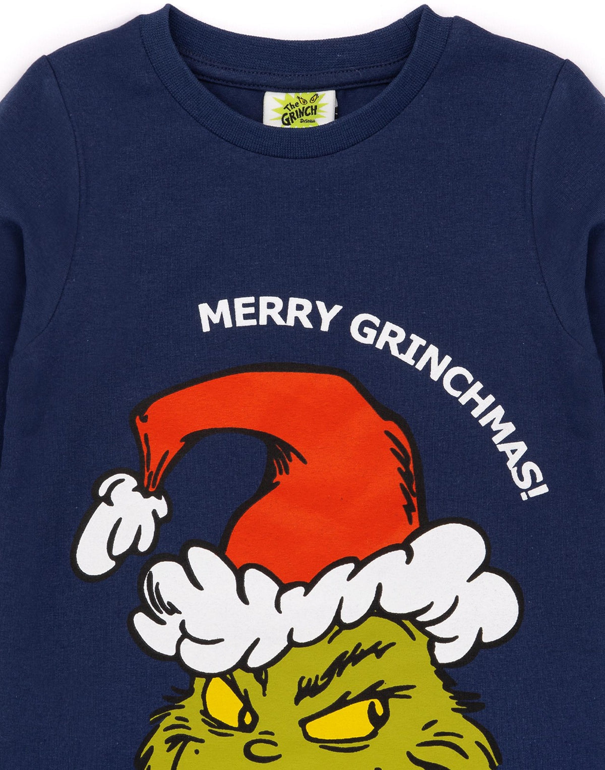 The Grinch Long Sleeve Long Leg Pyjama Set | Unisex Kids Blue | Official Merch