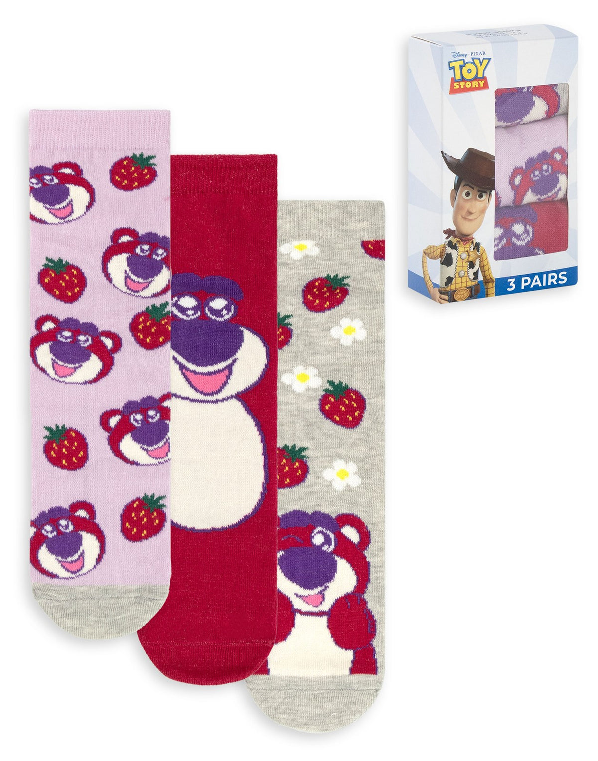 Disney Calf Socks Set of 3 | Womens Multicoloured | Official Merch