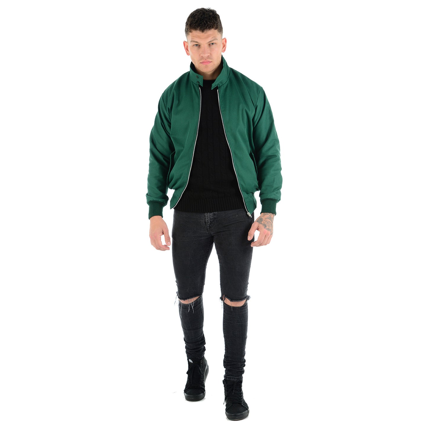 MENS JACKET CLASSIC TRENDY VINTAGE RETRO SCOOTER 1970'S BOMBER MOD COAT TOP NEW