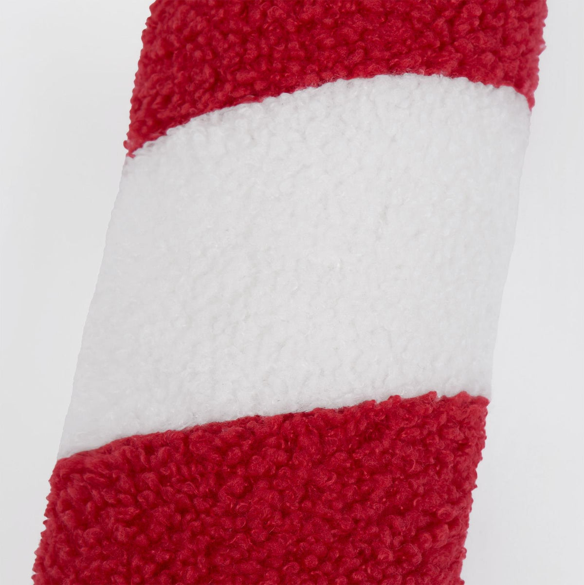 Sofa Cushion Candy Cane Xmas Festive Filled Plump Plush Soft Fleece Home Decor