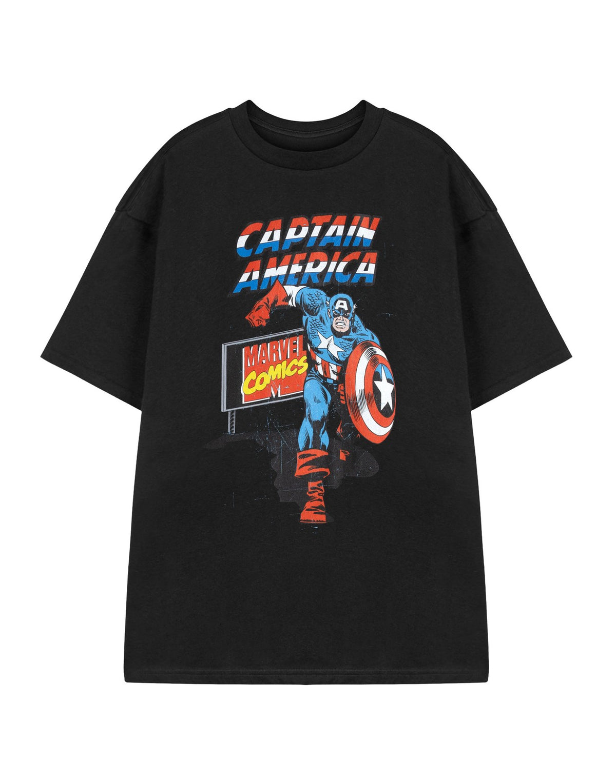Marvel Short Sleeved T-Shirt | Mens Black | Official Merch