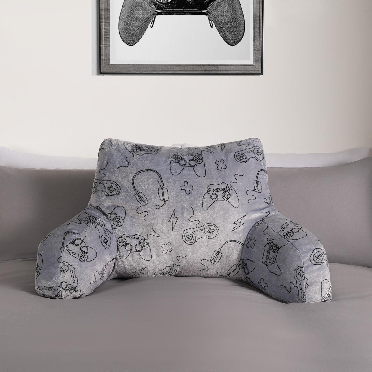 Gaming Reading Cushion Filled Plump Padded Warm Bed Chair Soft Support Pillow