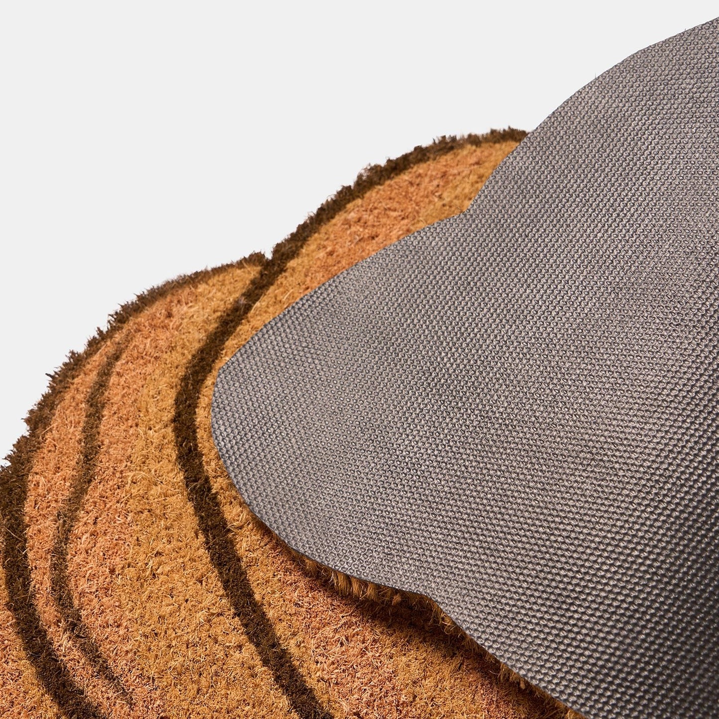 OHS Croissant Doormat Novelty Non Slip Indoor Outdoor Coir Door Mat Rug