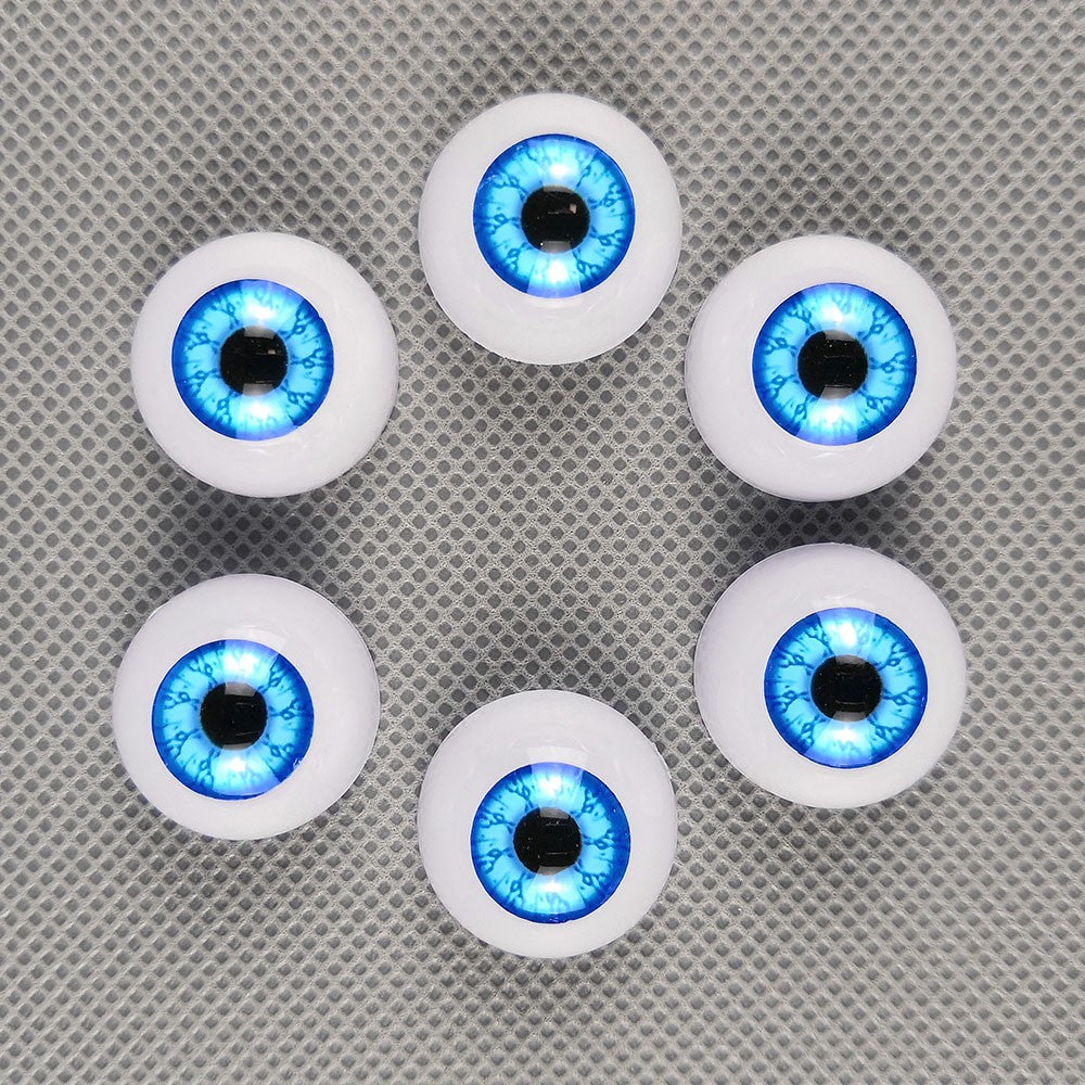 10 Pairs Half Round Acrylic Eyes Eyeballs for Reborn Baby Dolls Kit DIY Repair