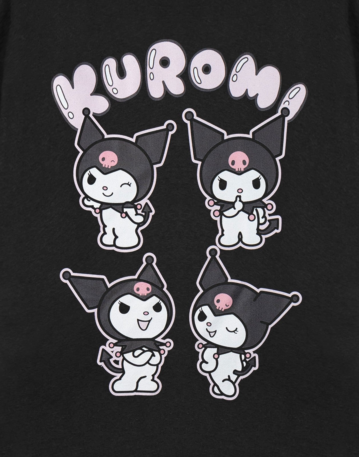 Hello Kitty Short Sleeved T-Shirt | Womens Black | Official Merch