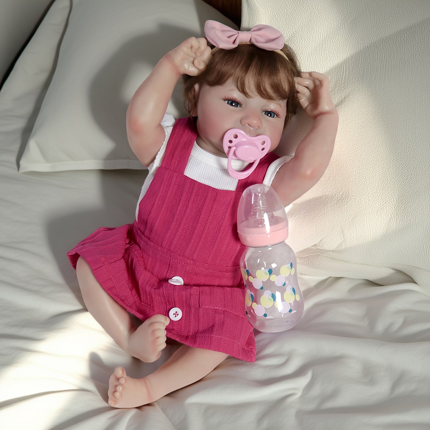 Waterproof Real Lifelike Reborn Girl Doll Full Body Soft Vinyl Newborn Baby Doll
