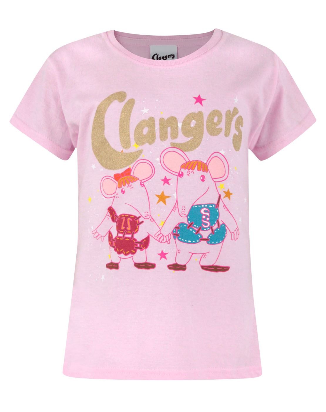 Clangers Short Sleeved T-Shirt | Girls Pink | Official Merch