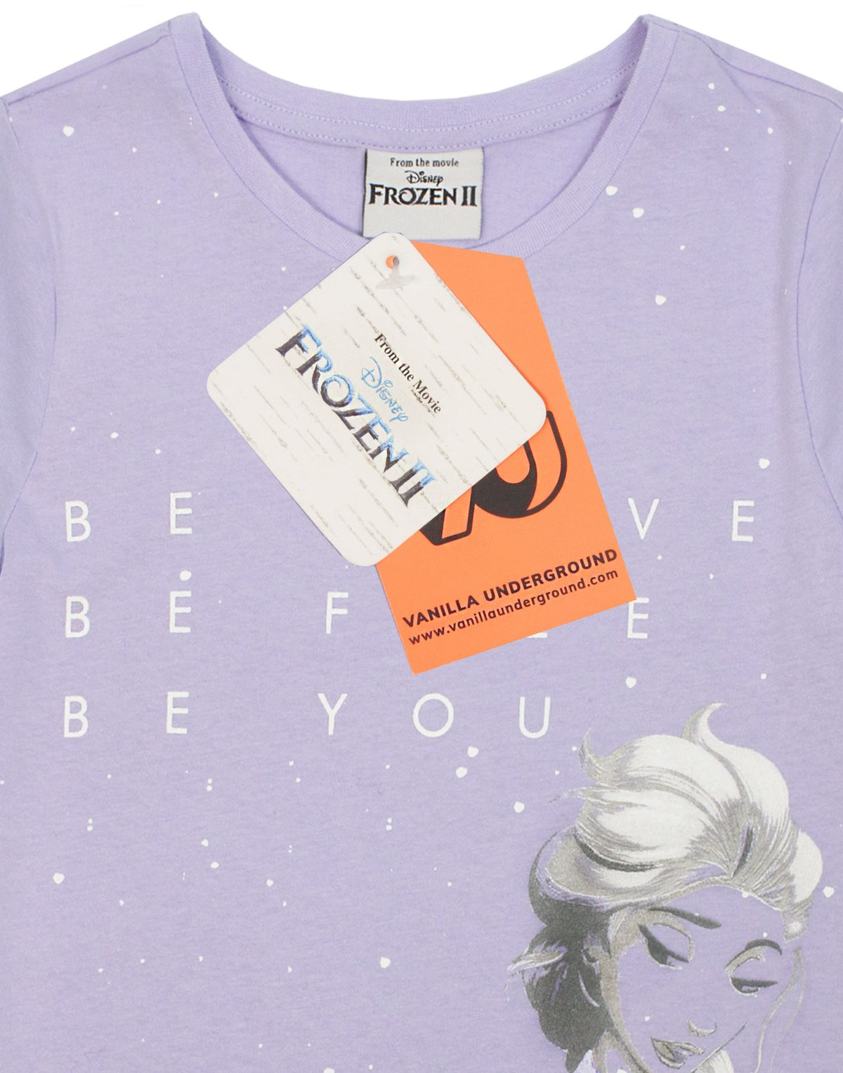 Disney Short Sleeved T-Shirt | Girls Purple | Official Merch
