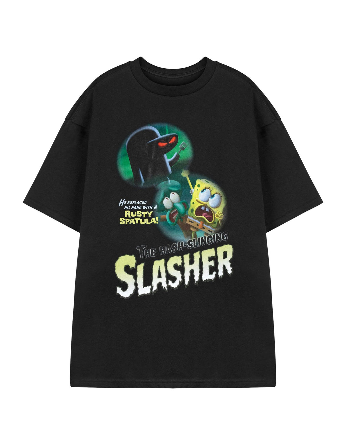 SpongeBob SquarePants Short Sleeved T-Shirt | Unisex Black | Official Merch