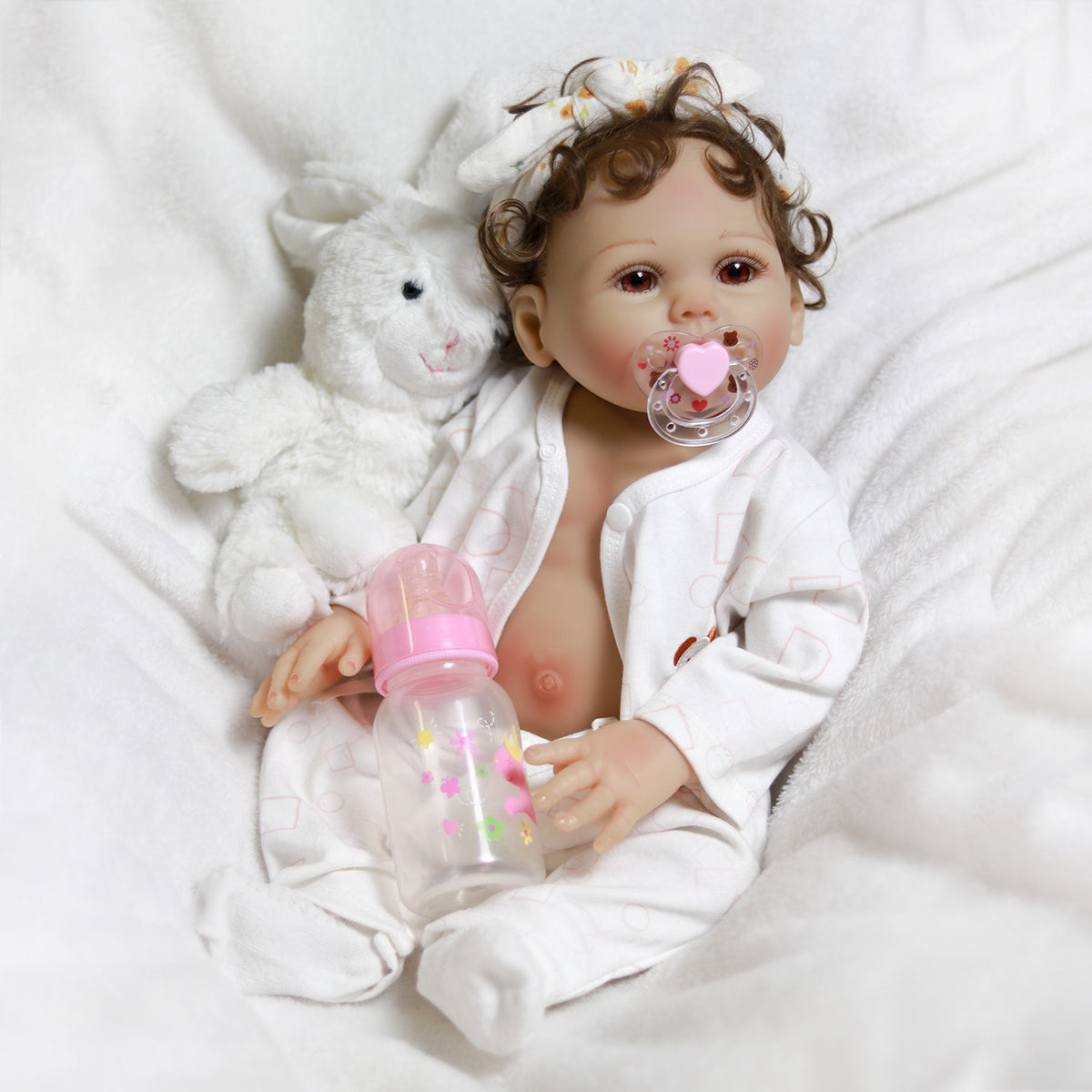 Realistic Reborn Doll Full Body Vinyl Silicone Twins Handmade Newborn Baby Girl