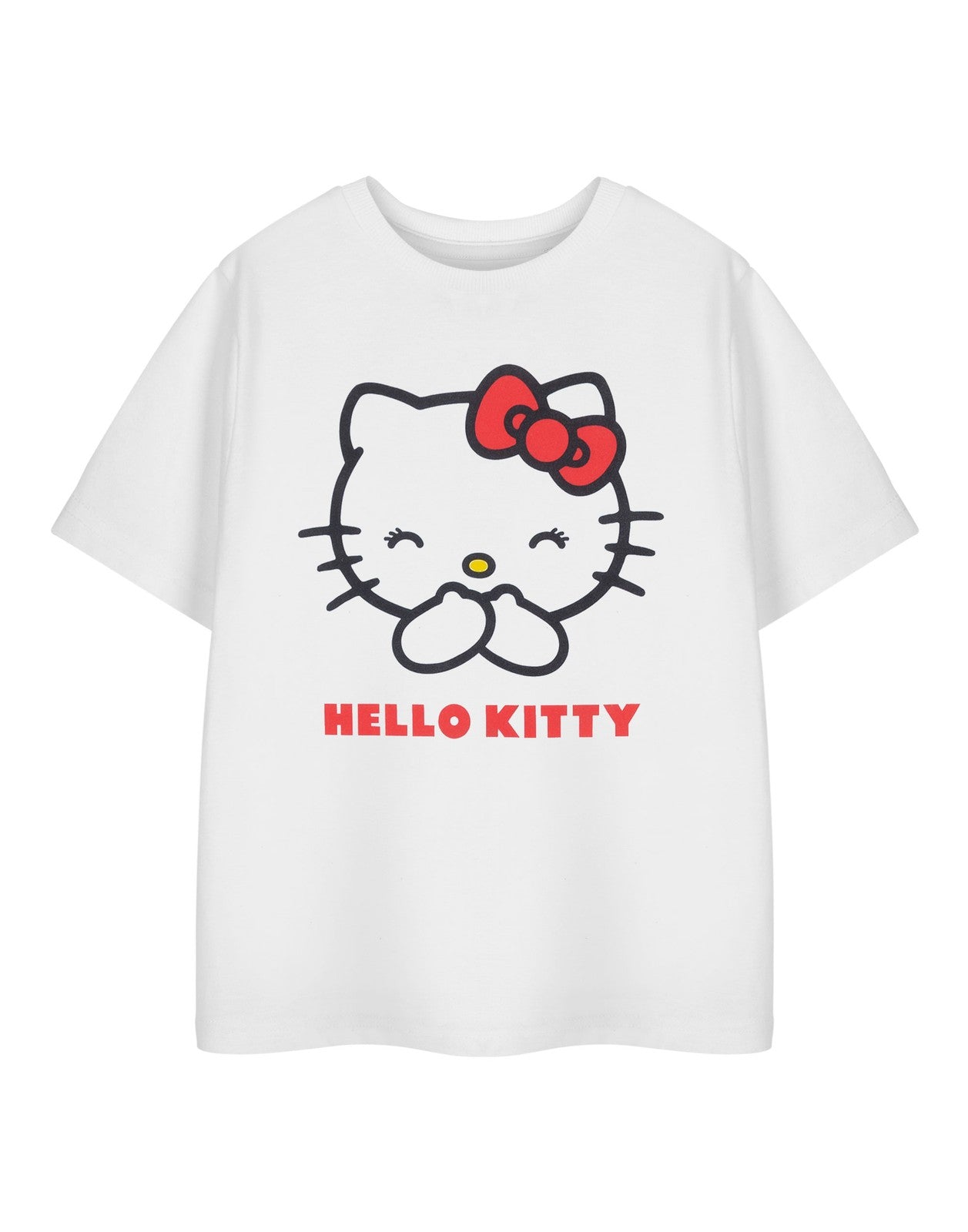 Hello Kitty Short Sleeved T-Shirt | Girls White | Official Merch