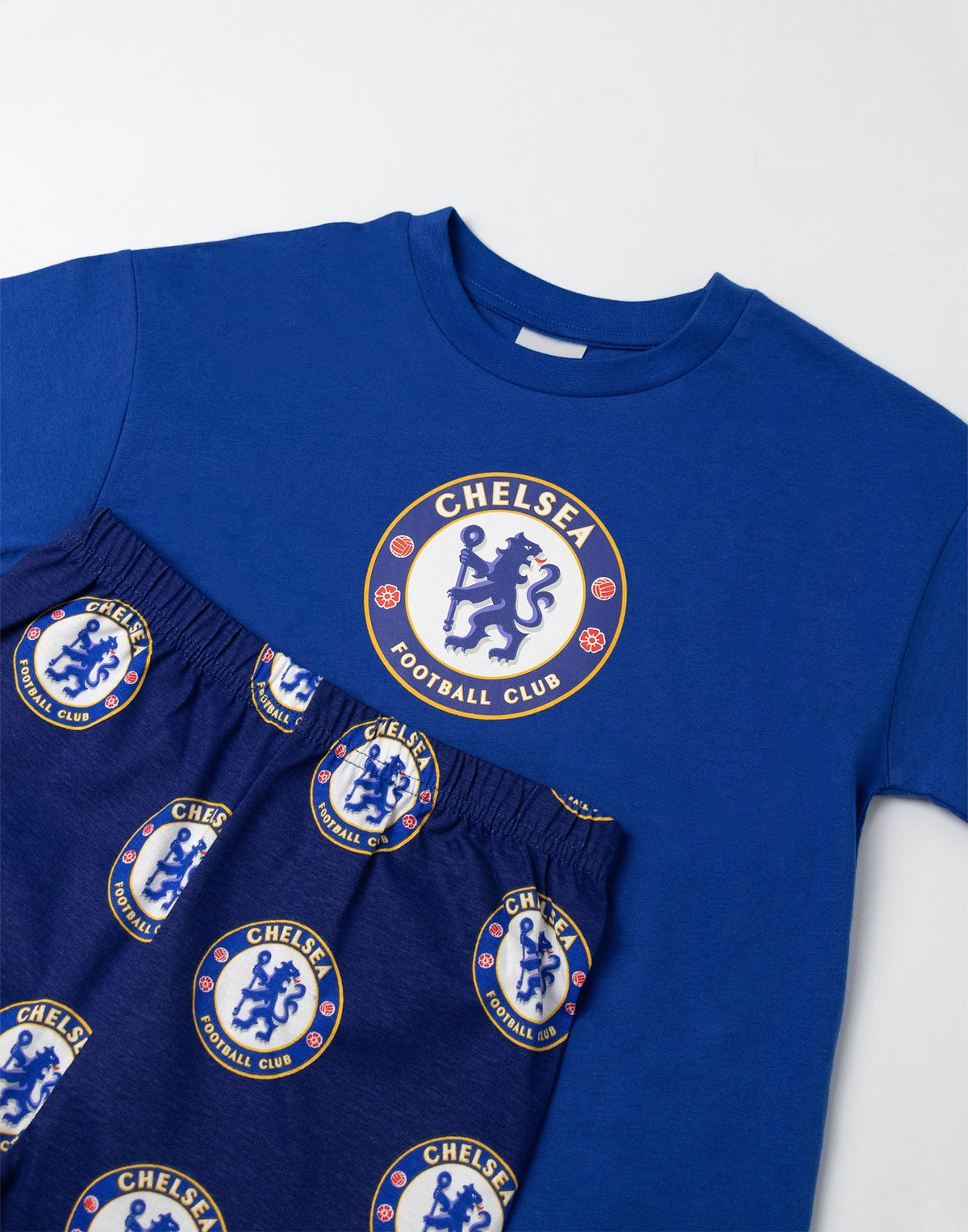 Chelsea Short Sleeve Long Leg Pyjama Set | Boys Blue | Official Merch