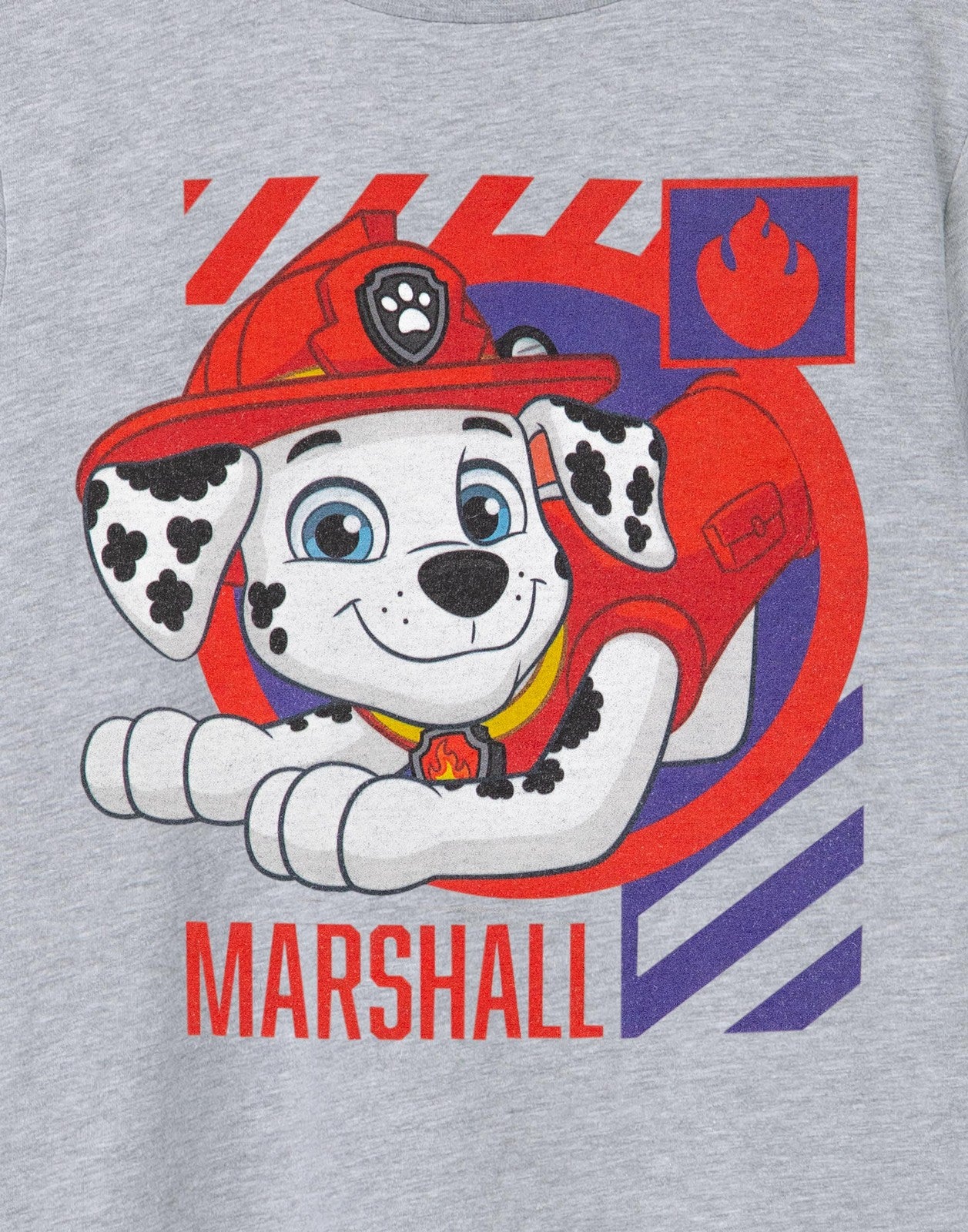 Paw Patrol Short Sleeved T-Shirt | Boys Grey Marl | Official Merch