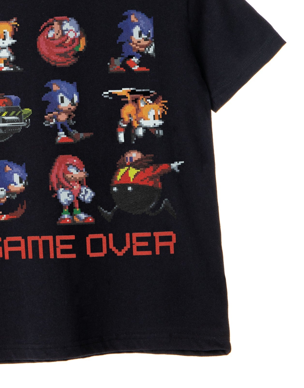 Sonic the Hedgehog Short Sleeved T-Shirt | Boys Black | Official Merch
