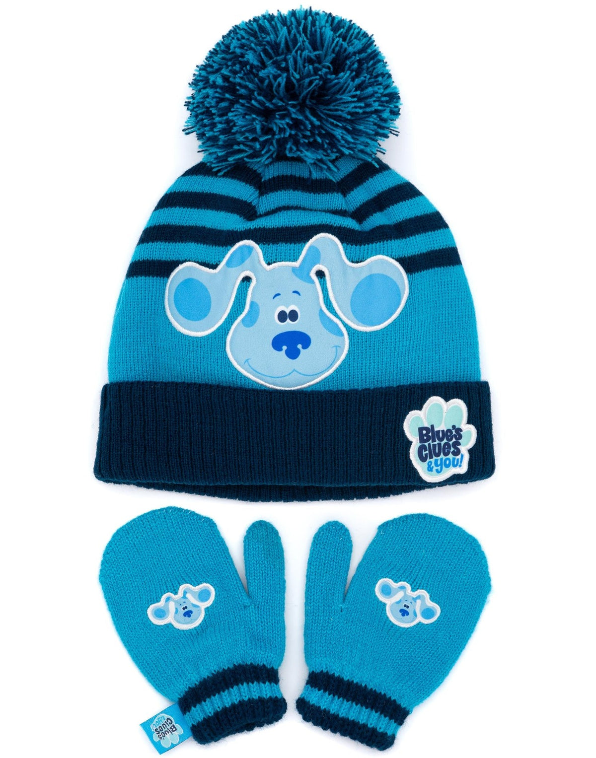 Blue's Clues & You! Beanie and Gloves Set | Unisex Kids Blue | Official Merch