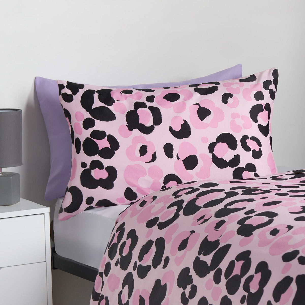 Leopard Reversible Duvet Cover Set Soft Quilt with Pillowcases Animal Bedding
