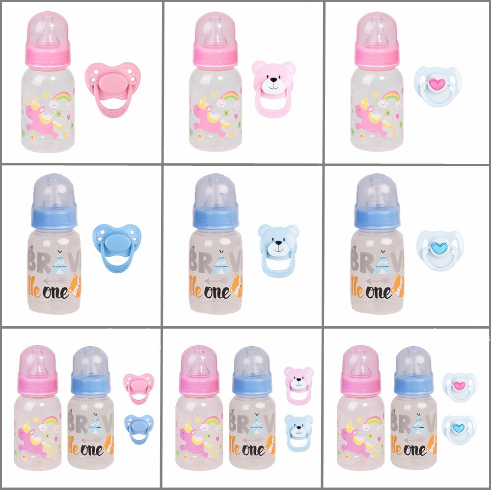 Magnetic Dummy Feeding Bottle Set for Reborn Baby Doll Accessories Kits DIY Gift