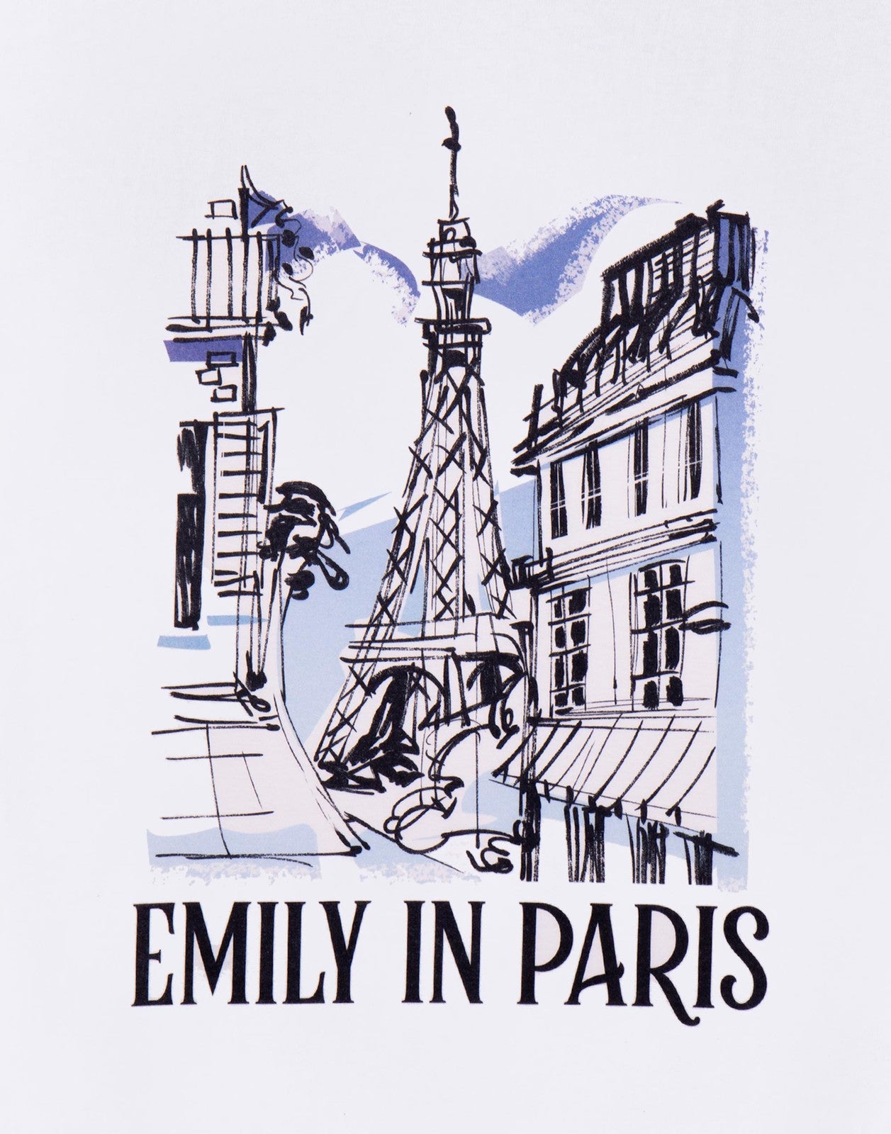 Emily In Paris Short Sleeved T-Shirt | Womens White | Official Merch
