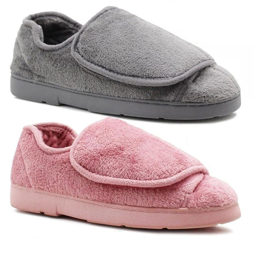 Dr Keller Ladies Wide Fit Memory Foam Slipper Washable Diabetic Orthopaedic Shoe