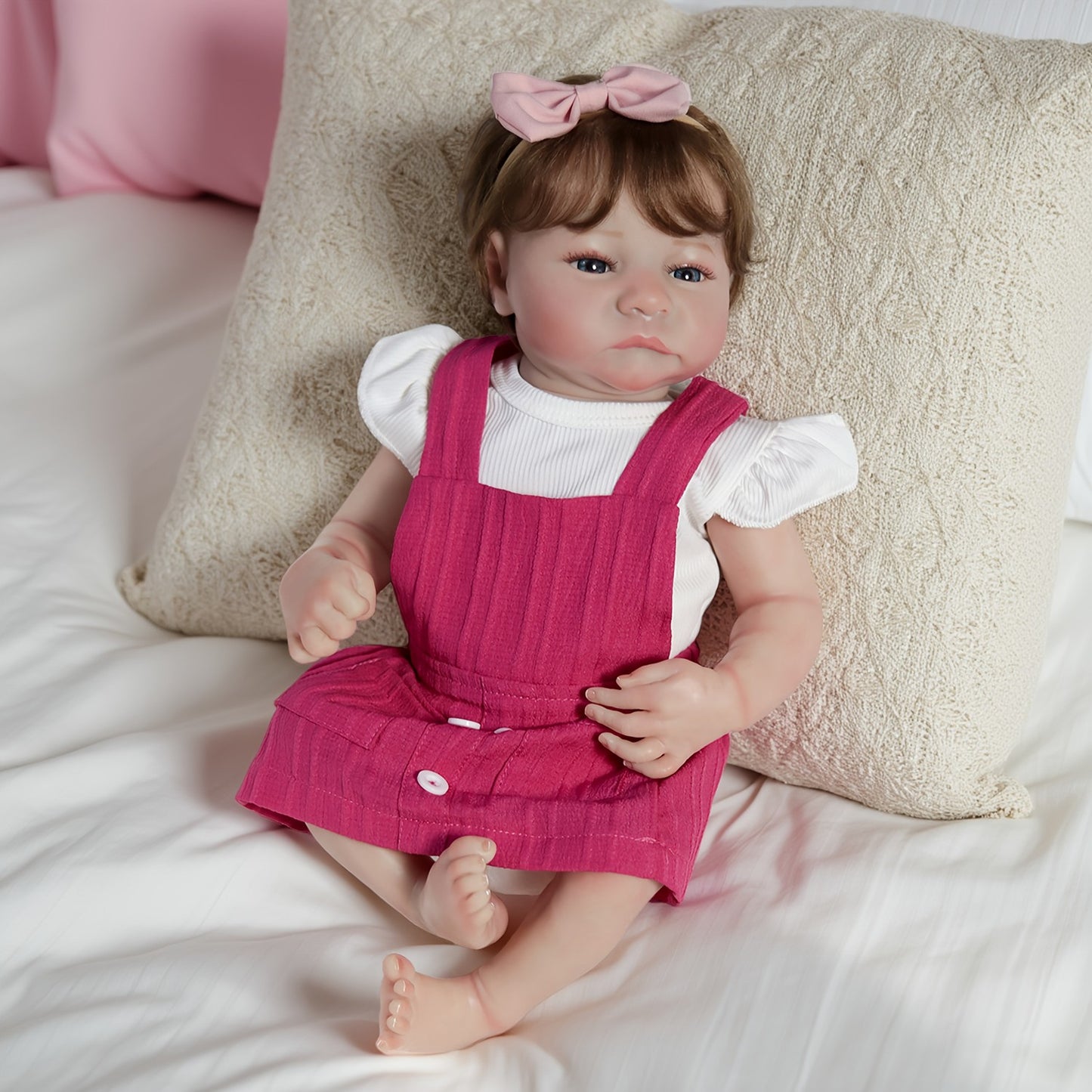 Waterproof Real Lifelike Reborn Girl Doll Full Body Soft Vinyl Newborn Baby Doll