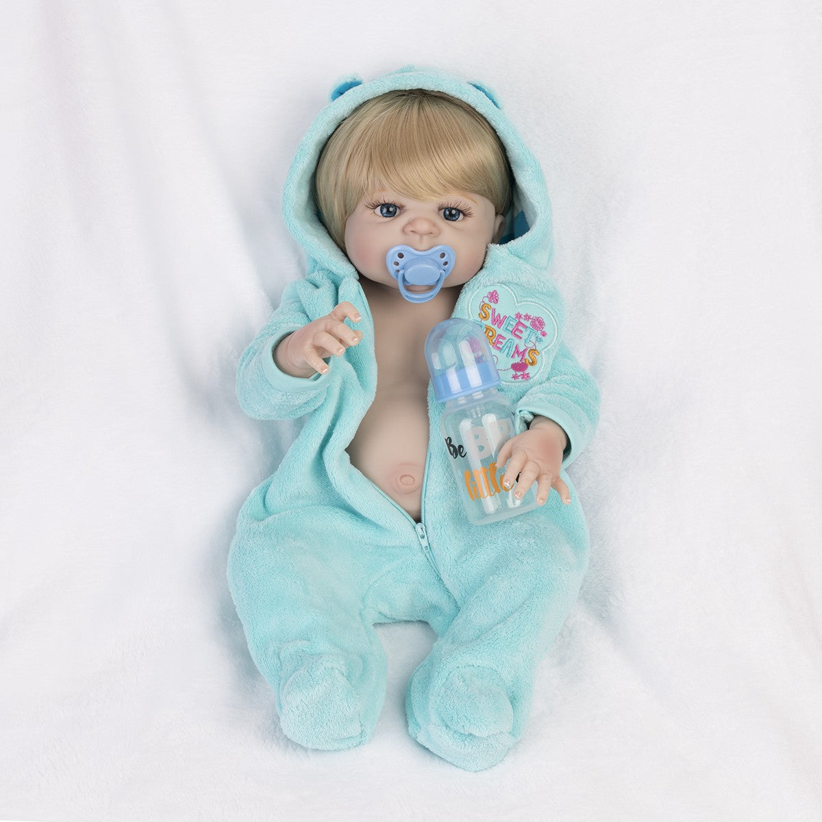 22'' Realistic Twins Reborn Baby Dolls Full Body Vinyl Silicone Boy Girl Gift UK
