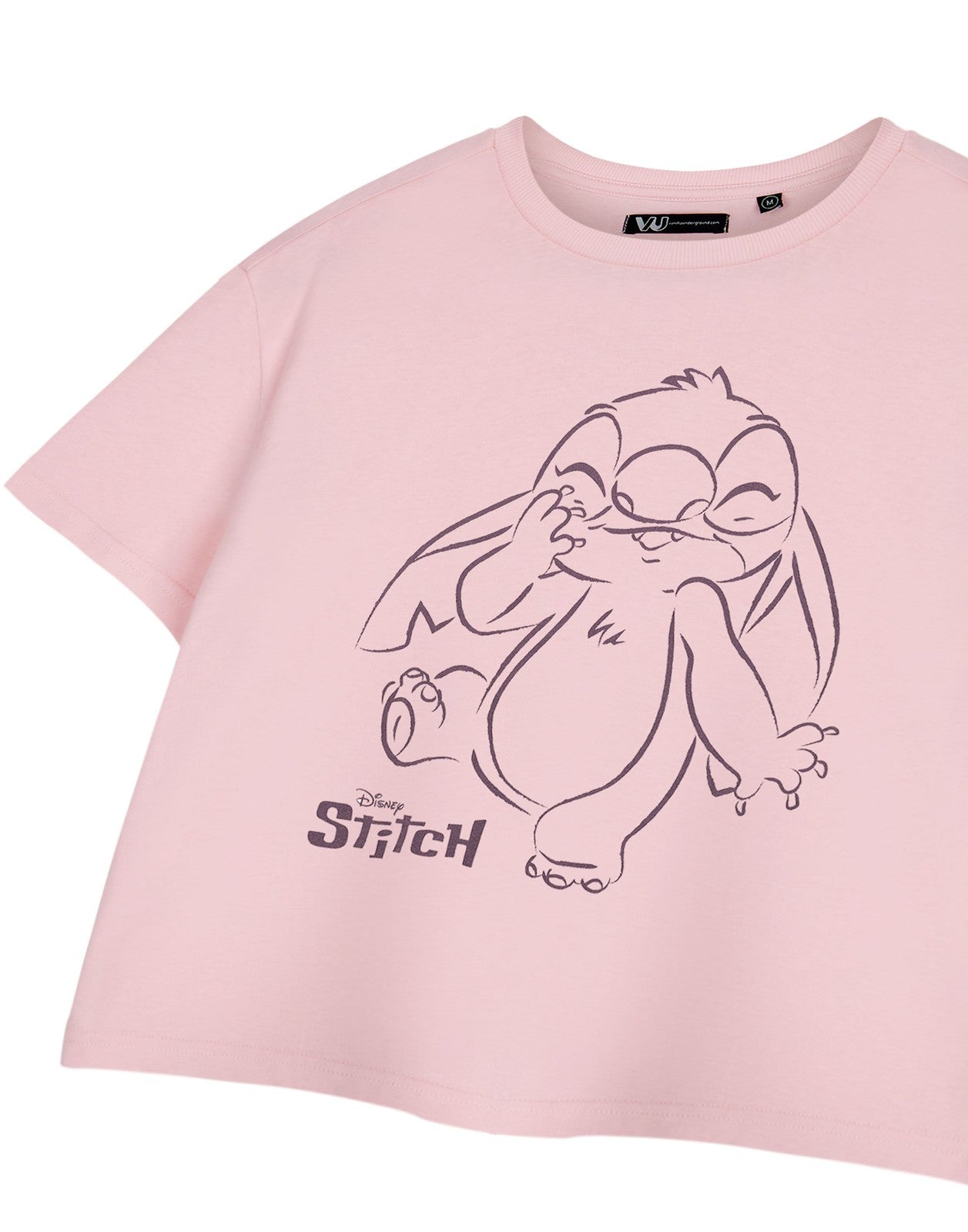 Disney Cropped Short Sleeved T-Shirt | Womens Pink | Official Merch