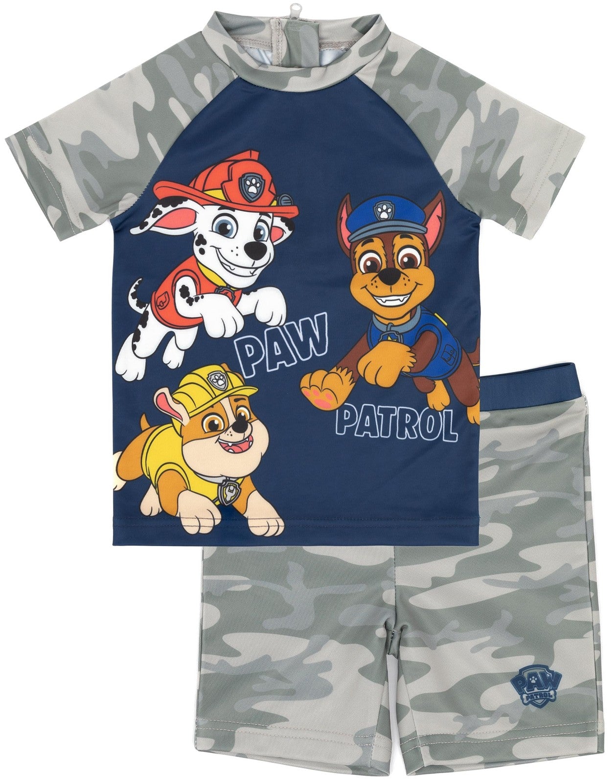 Paw Patrol 2 Piece Swim Set | Boys Grey | Official Merch