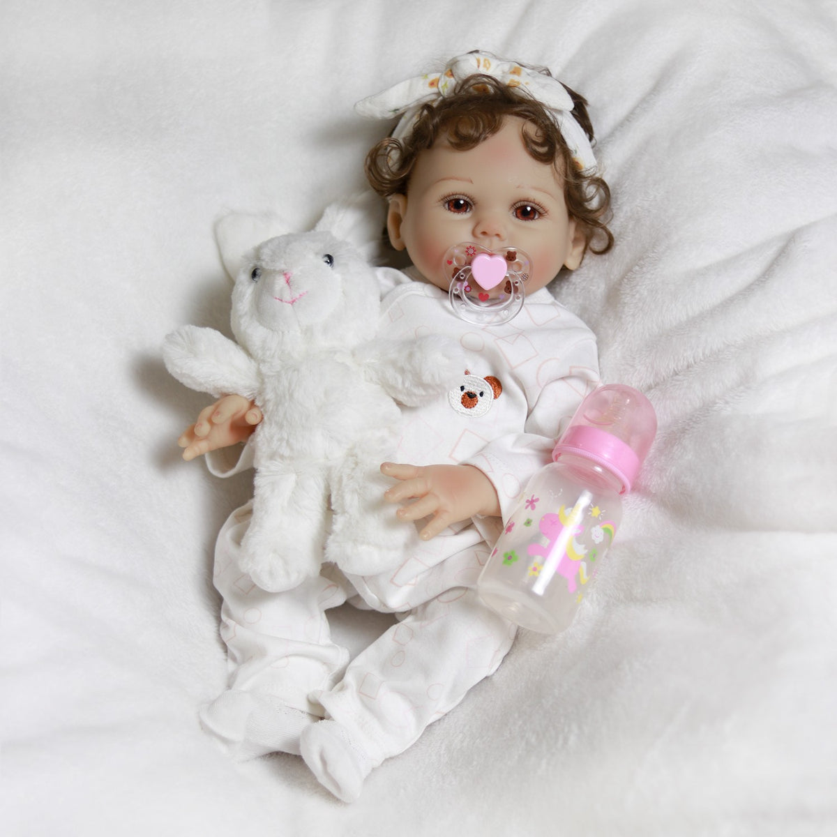 Realistic Reborn Doll Full Body Vinyl Silicone Twins Handmade Newborn Baby Girl