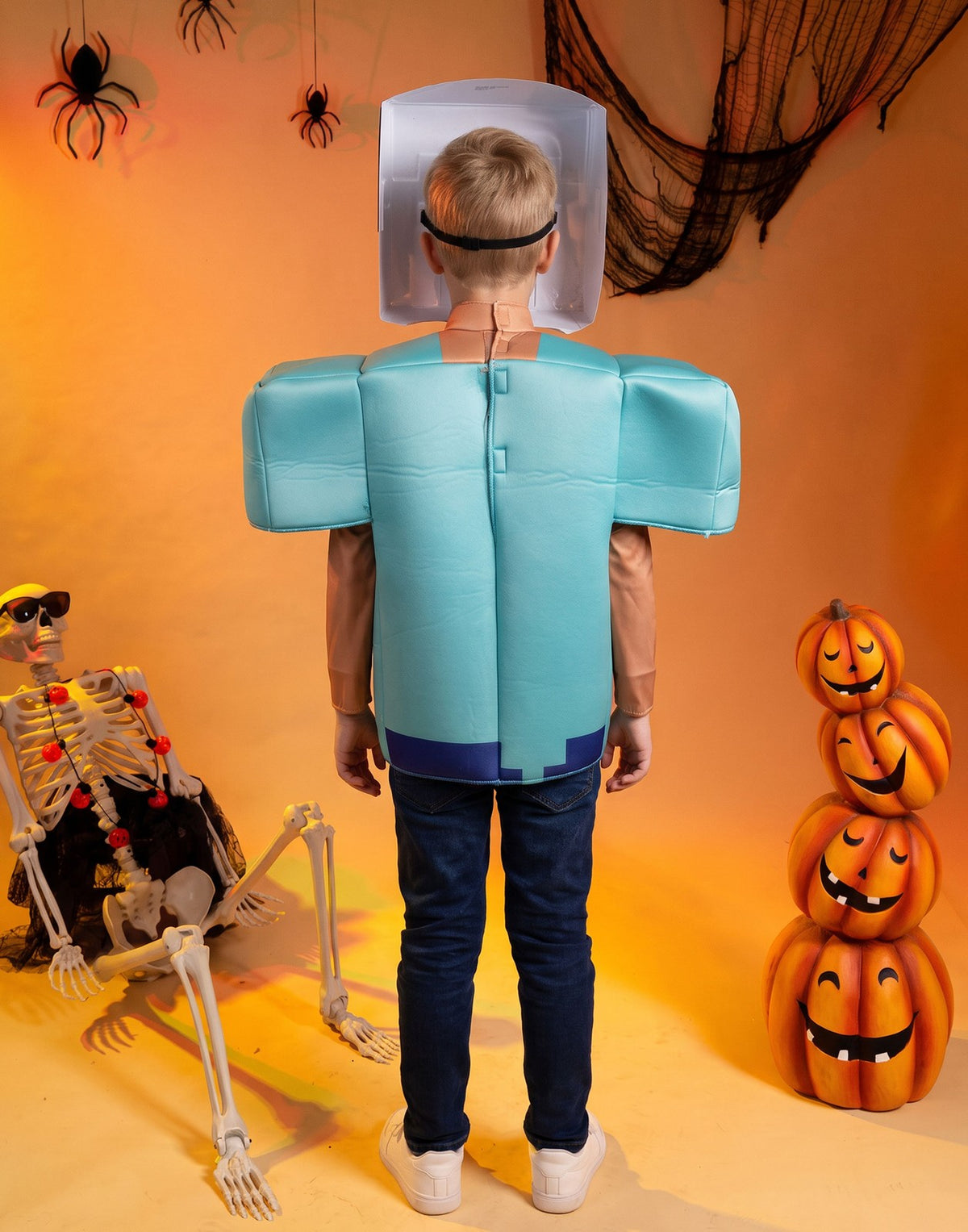 Minecraft 2 Piece Costume | Boys Turquoise | Official Merch