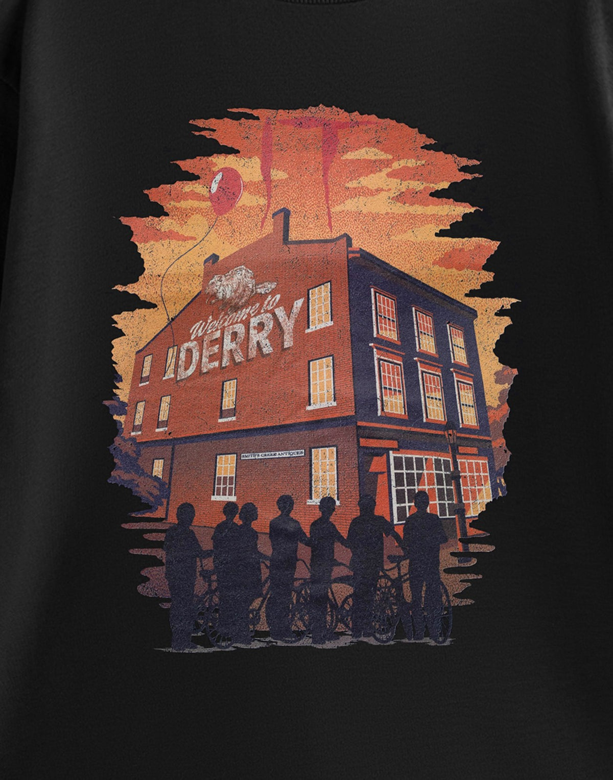 Welcome To Derry Short Sleeved T-Shirt | Unisex Black | Official Merch