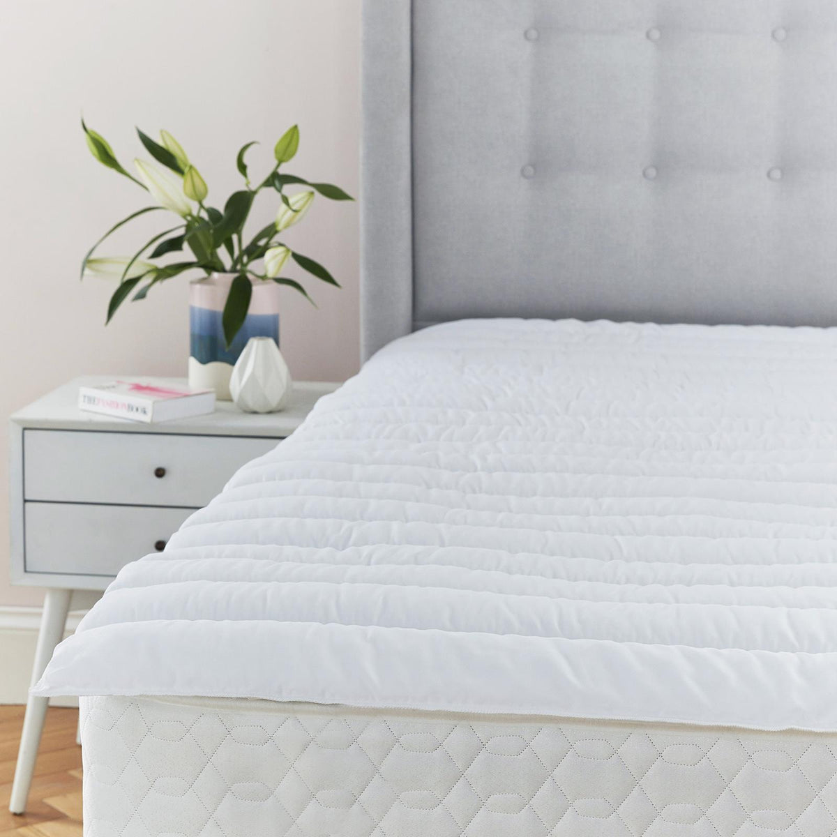 OHS Mattress Topper Thick Deep Anti Allergy Luxury Soft Touch Hotel Quality UK