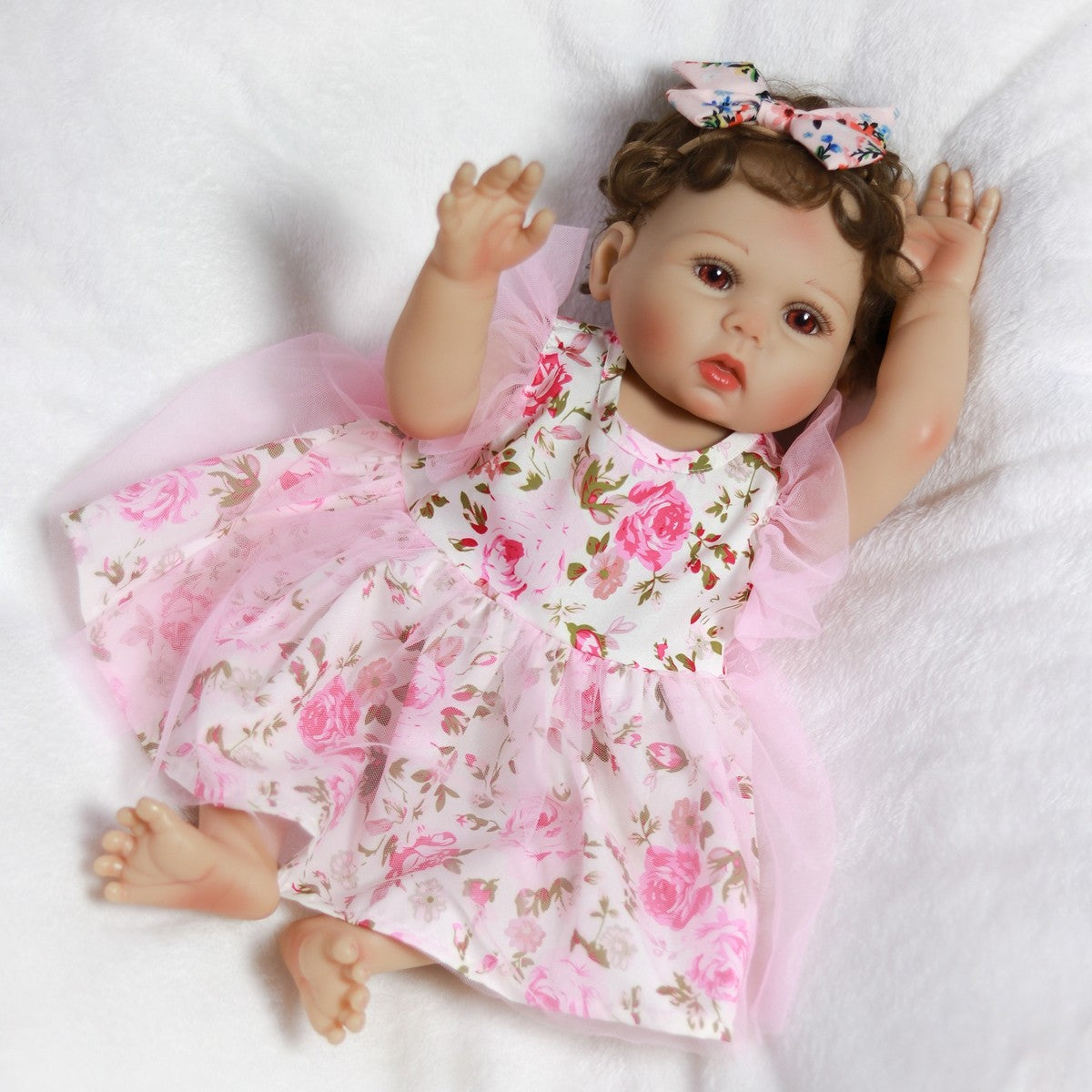 Lifelike Reborn Baby Dolls Twins Full Body Vinyl Silicone Newborn Girl Doll Bath