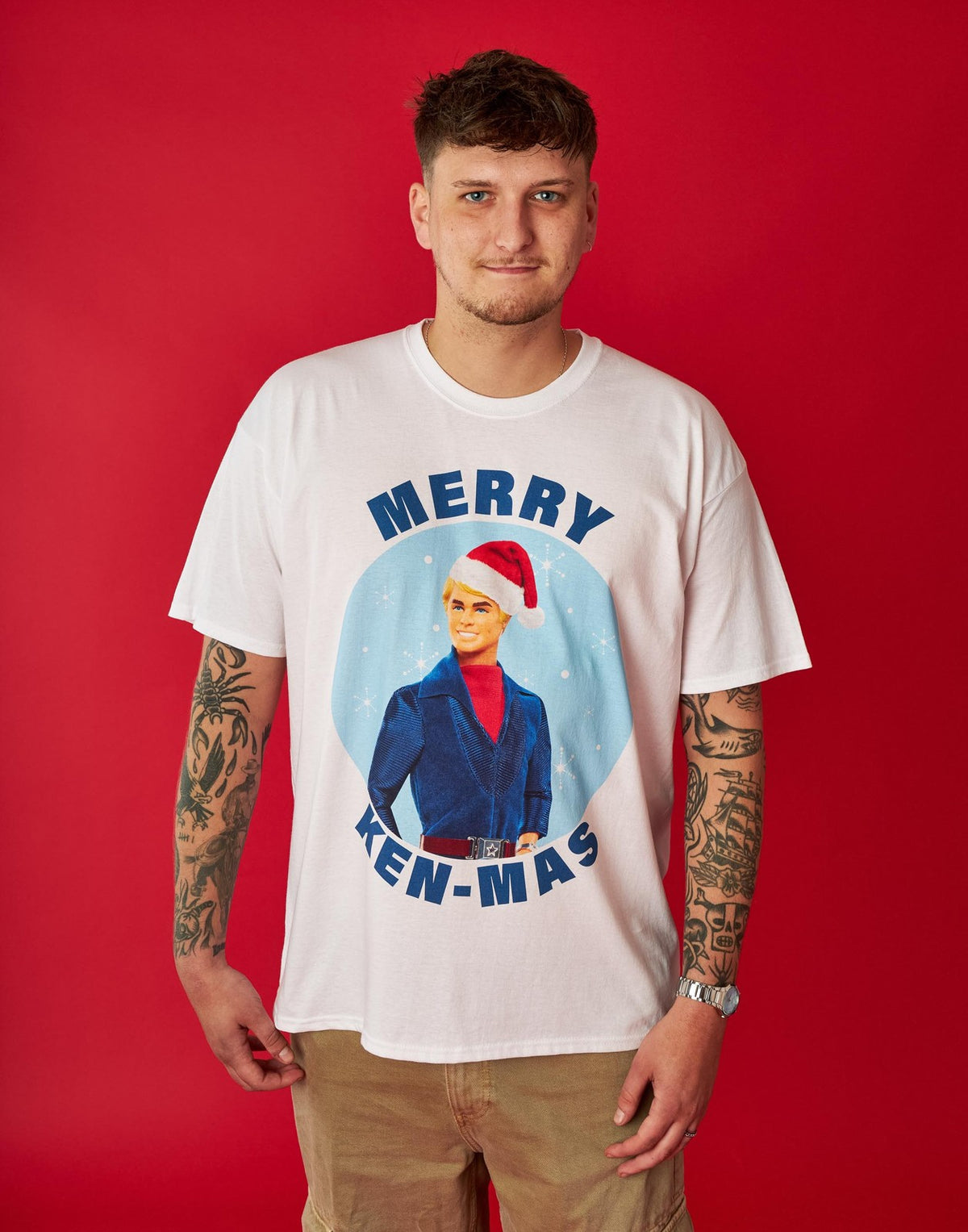 Barbie Short Sleeved T-Shirt | Mens White | Official Merch