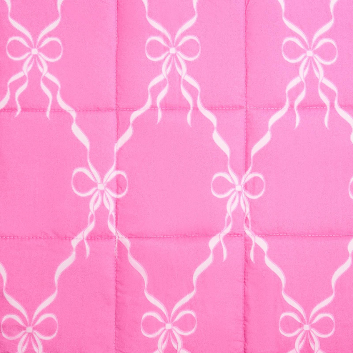 OHS Bows Weighted Blanket 8kg Quilted Throw Sensory Sleep Anxiety Therapy