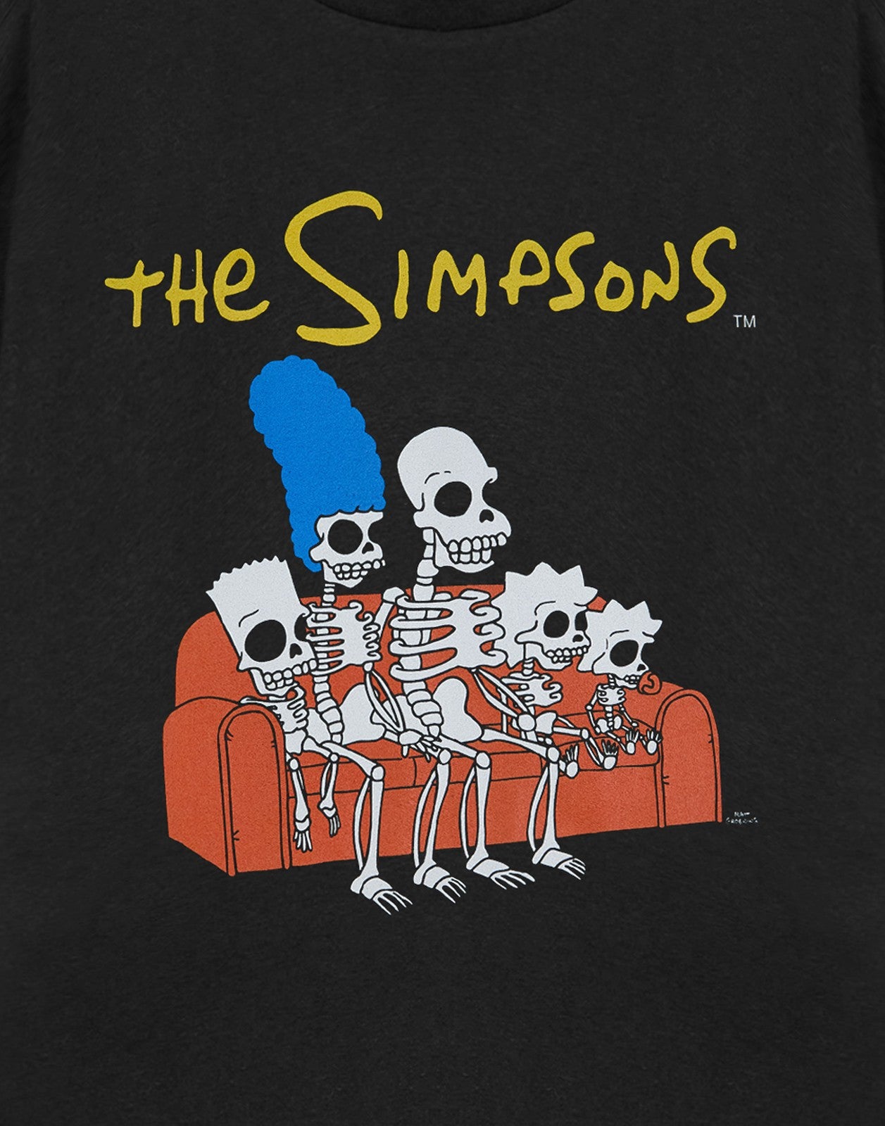 The Simpsons Short Sleeved T-Shirt | Mens Black | Official Merch