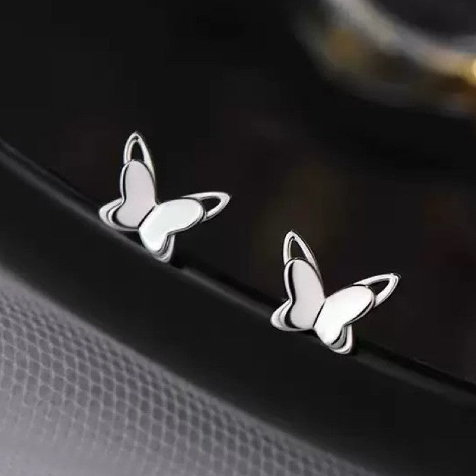 925 Sterling Silver Beautiful Butterfly Stud Earrings Jewellery Women Gift UK