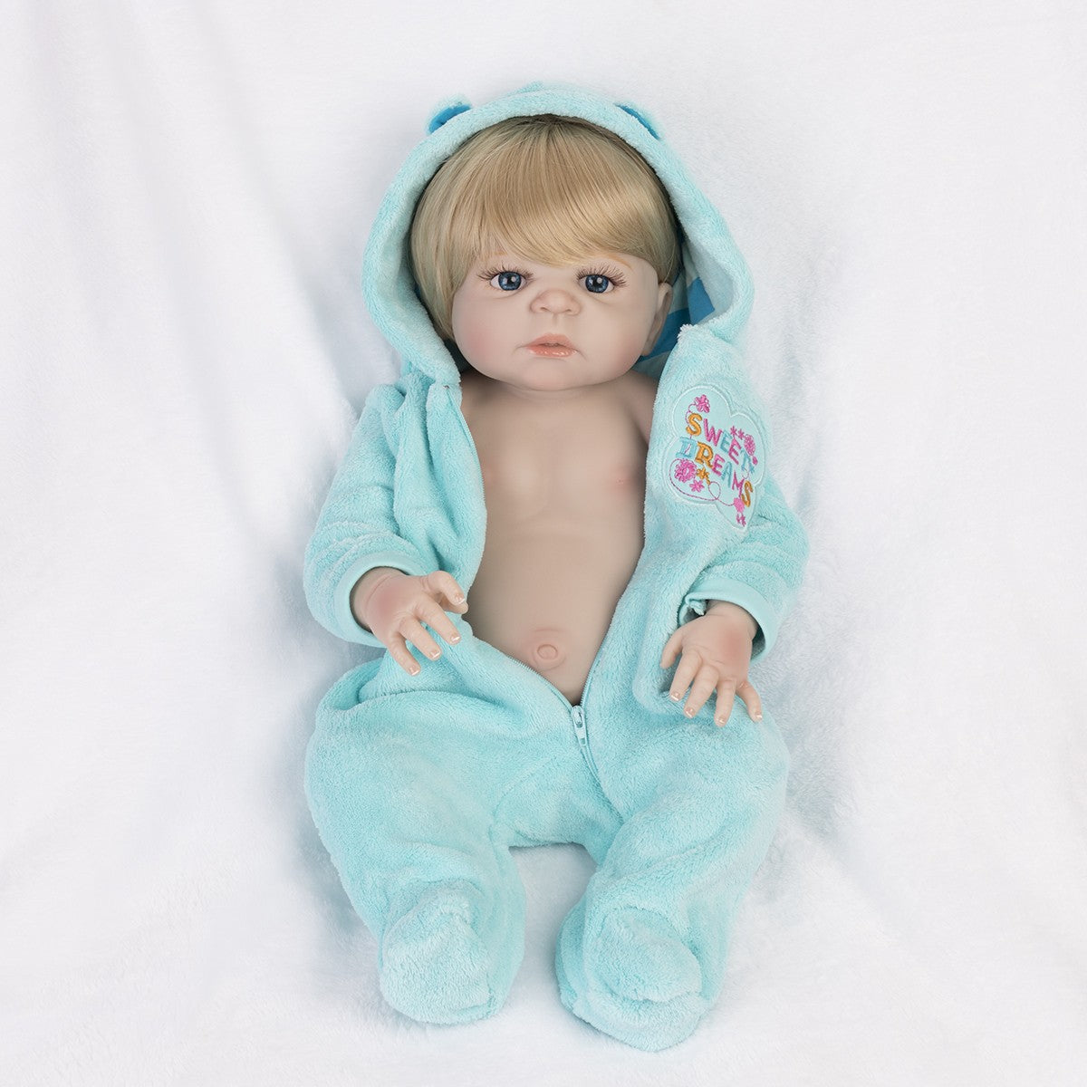 22'' Realistic Twins Reborn Baby Dolls Full Body Vinyl Silicone Boy Girl Gift UK