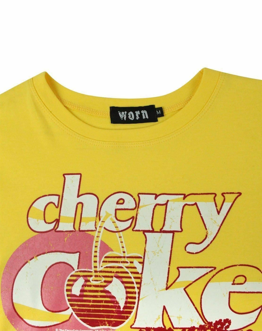 Coca Cola Short Sleeved T-Shirt | Womens Yellow | Official Merch