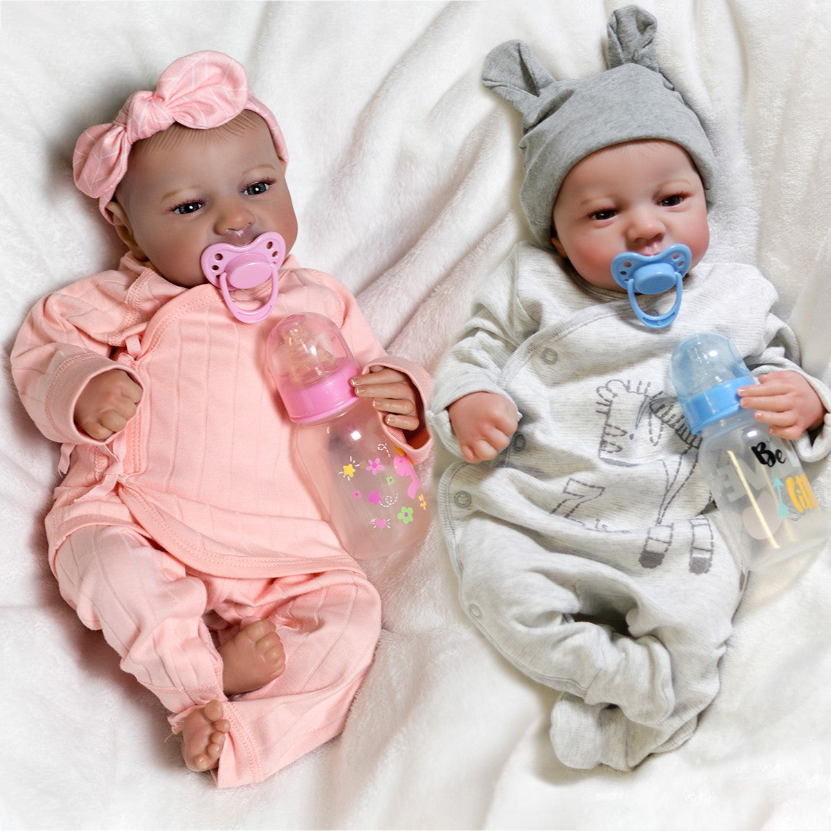 Realistic Reborn Baby Dolls Newborn Girl/Boy/Twins Handmade Lifelike Babies Gift
