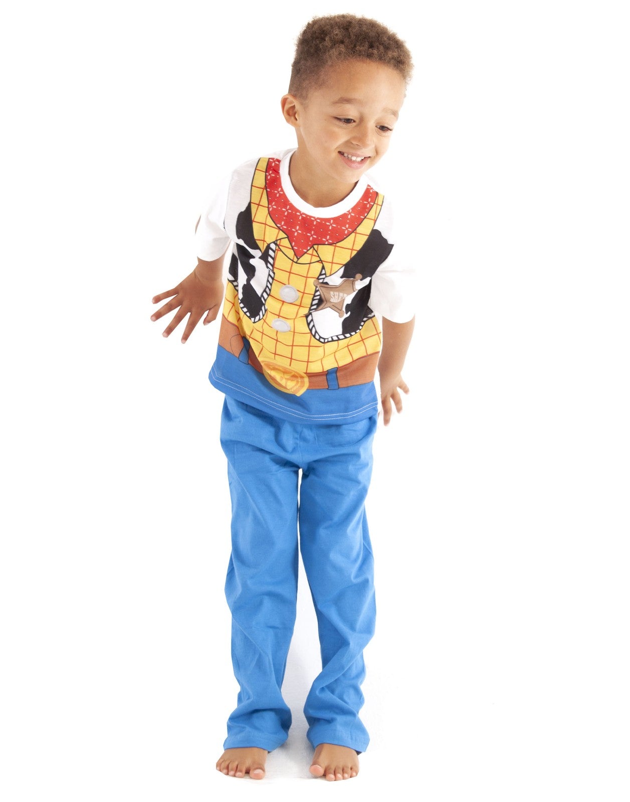 Disney Short Sleeve Long Leg Pyjama Set | Boys Blue | Official Merch