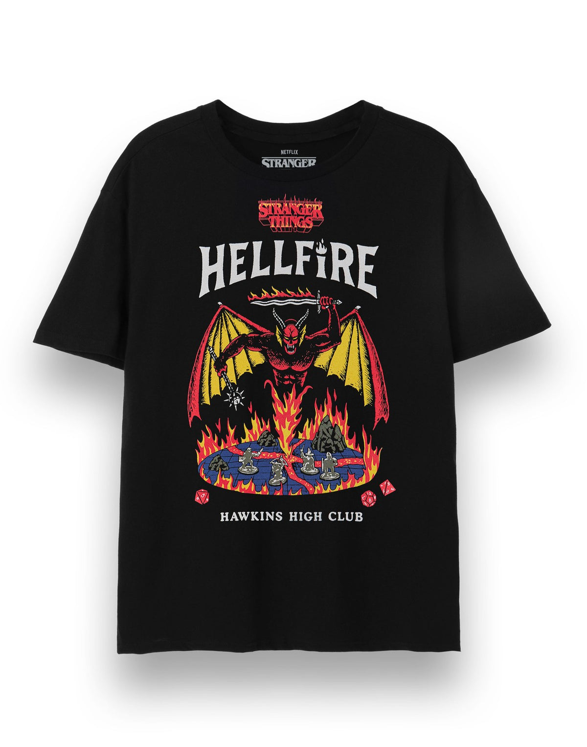 Stranger Things Short Sleeved T-Shirt | Unisex Black | Official Merch
