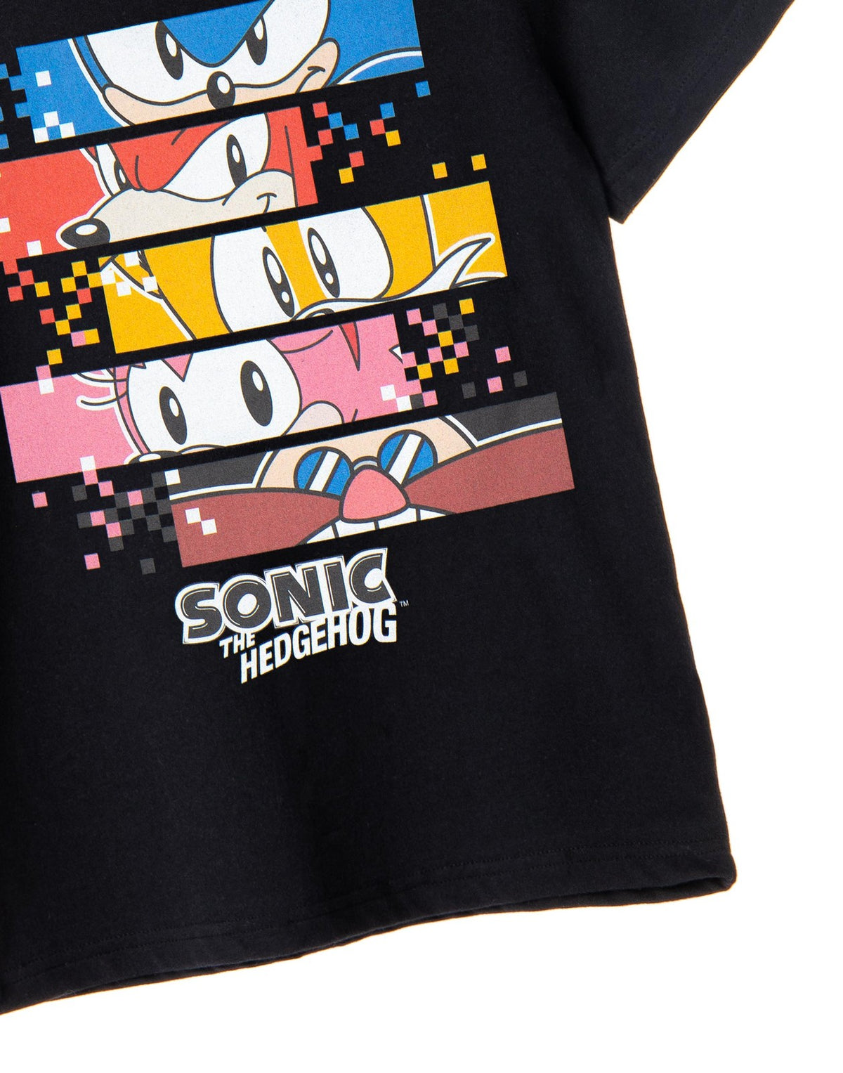 Sonic the Hedgehog Short Sleeved T-Shirt | Boys Black | Official Merch