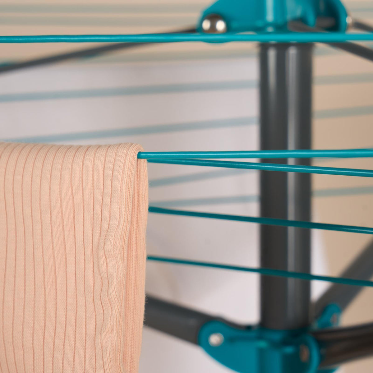 Rotary Airer 3 Arm Clothing Drying Rack Laundry Storage Space Saving Hanger Rail