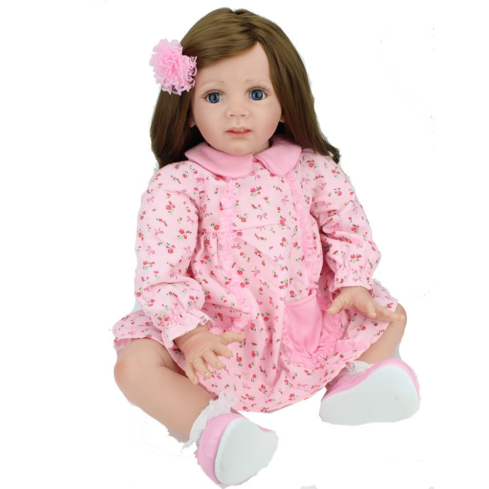 UK Handmade Reborn Baby Dolls Cute Girl Vinyl Silicone Realistic Newborn Toddler