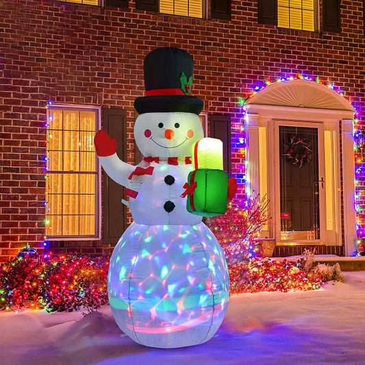 5FT Christmas Inflatable Snowman w/LED Light Blow Up Indoor/outdoor Garden Decor